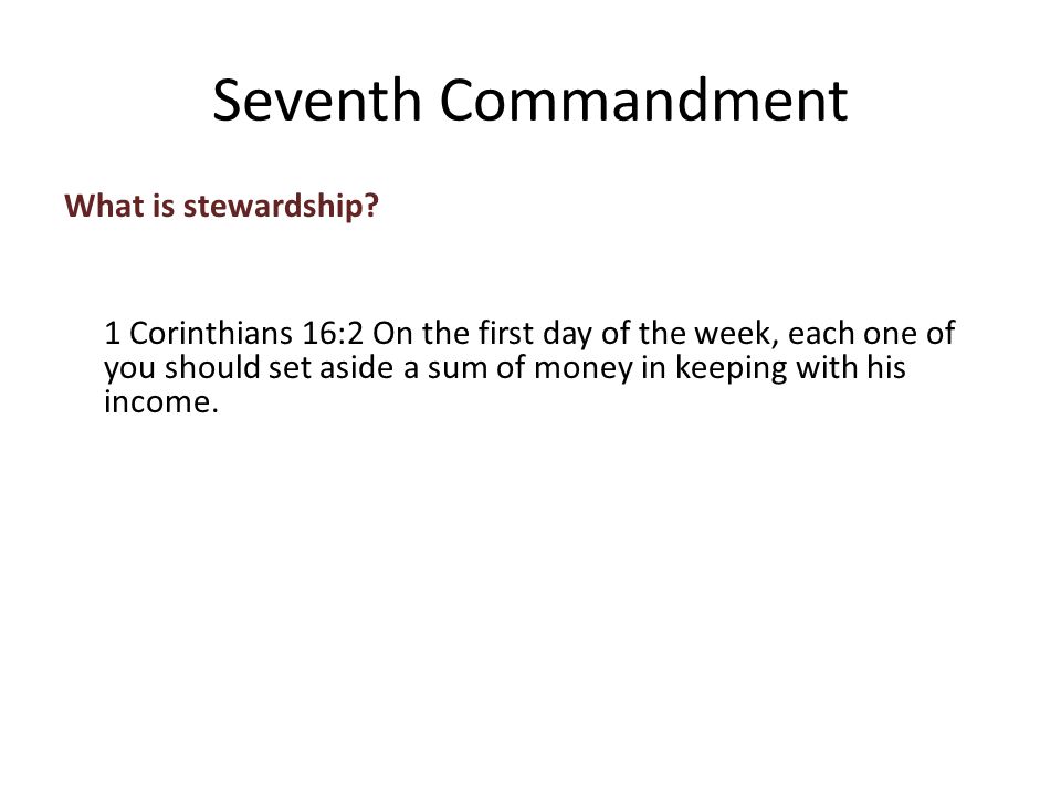 What is stewardship.
