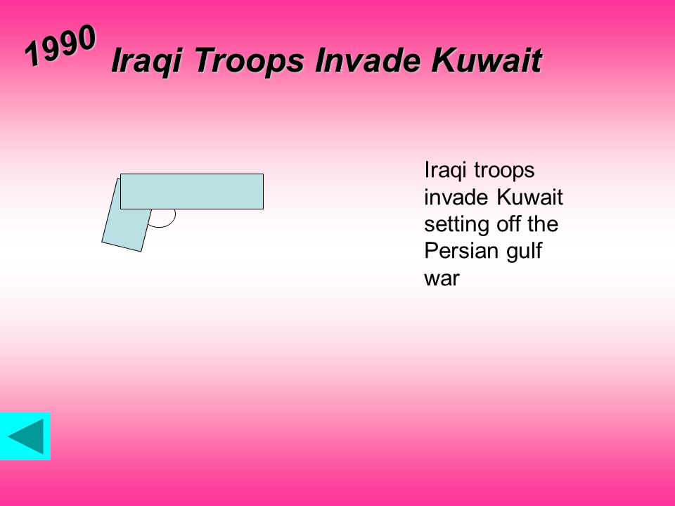 Iraqi Troops Invade Kuwait 1990 Iraqi troops invade Kuwait setting off the Persian gulf war