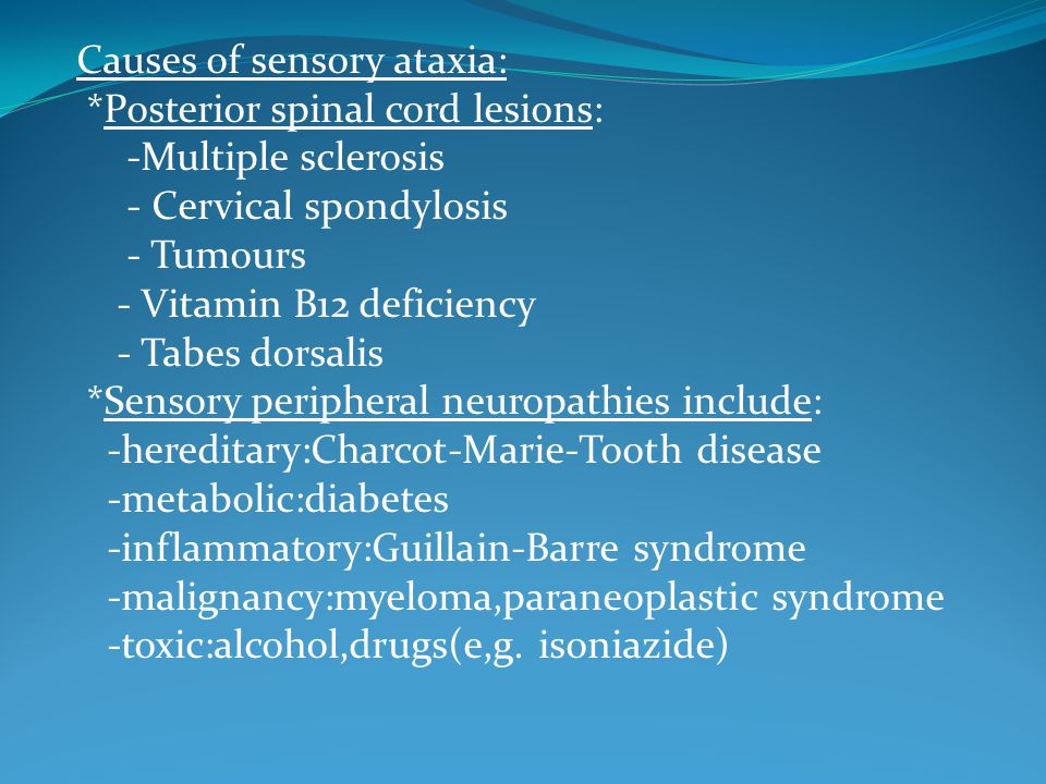 sensory ataxia