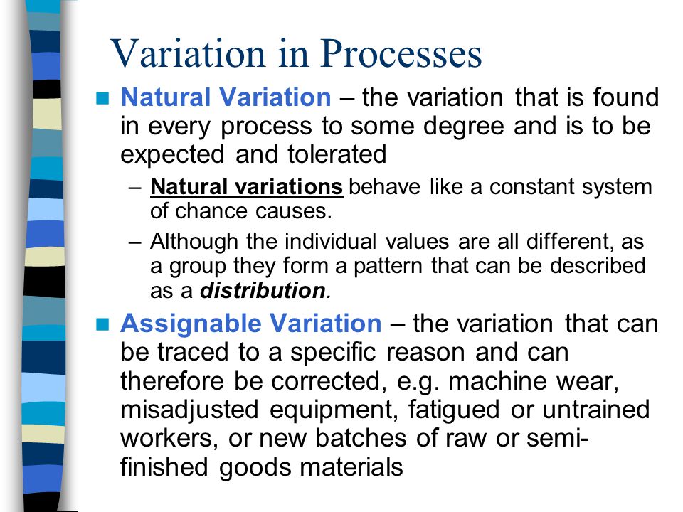 Assignable Cause Variation