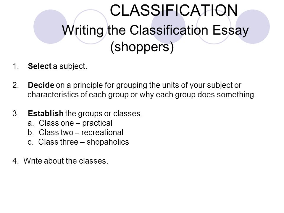 Classification and Division Essay - YouTube