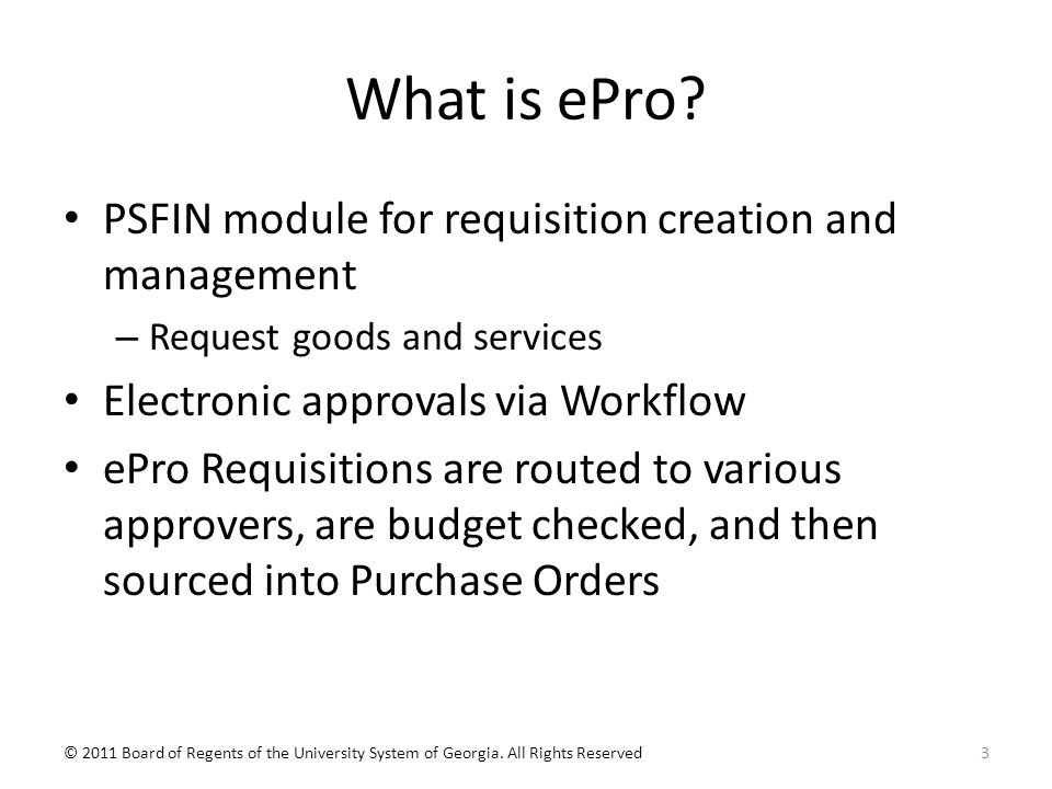 What is ePro.