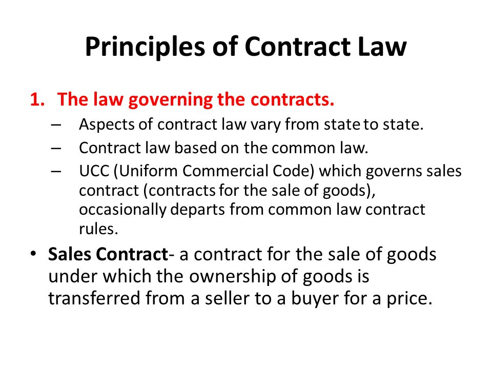 principles of sale of goods in principles of sale of goods in