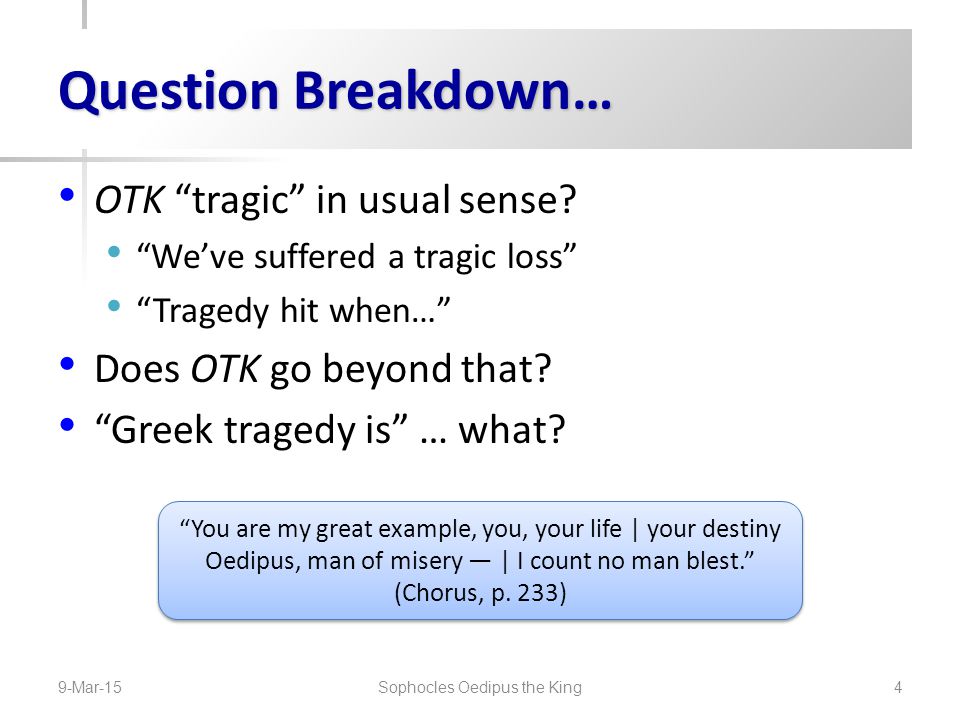 Sample Apa Essay Paper Oedipus As A Tragic Hero Essay Nmc Community Chapter Toastmasters Oedipus The King Essay Questions Oedipus Sample Proposal Essay also How To Write An Essay With A Thesis Legal Capital And The Model Business Corporation Act An Essay Thesis Support Essay