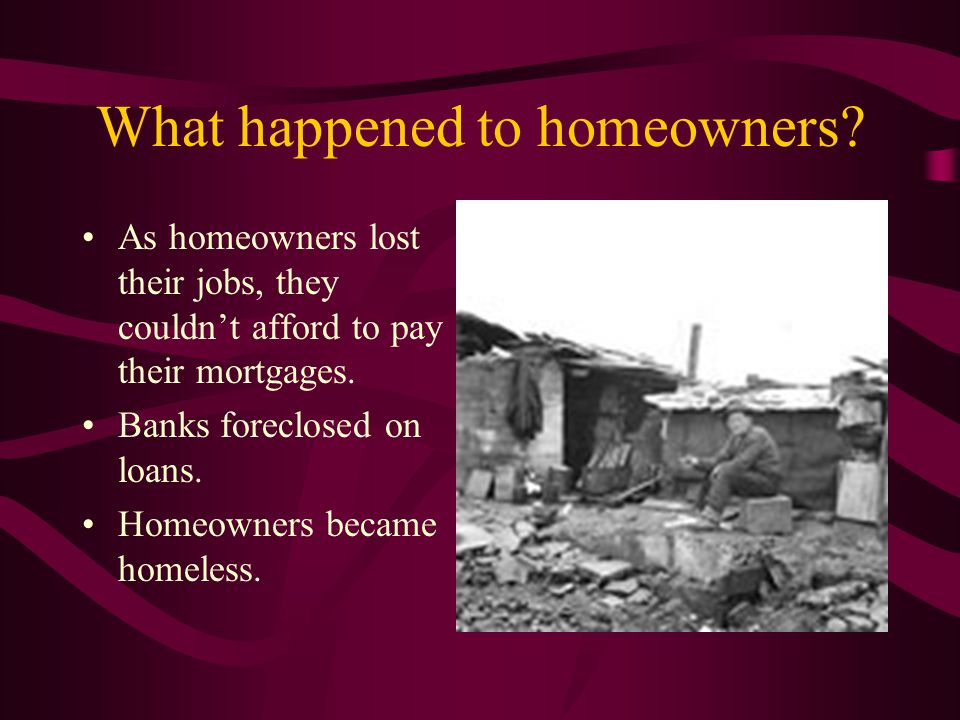 What happened to homeowners.