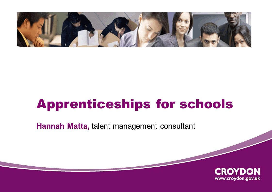 Apprenticeships for schools Hannah Matta, talent management consultant