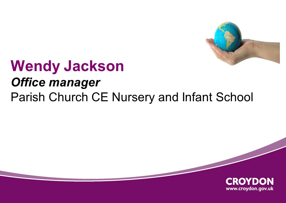 Wendy Jackson Office manager Parish Church CE Nursery and Infant School