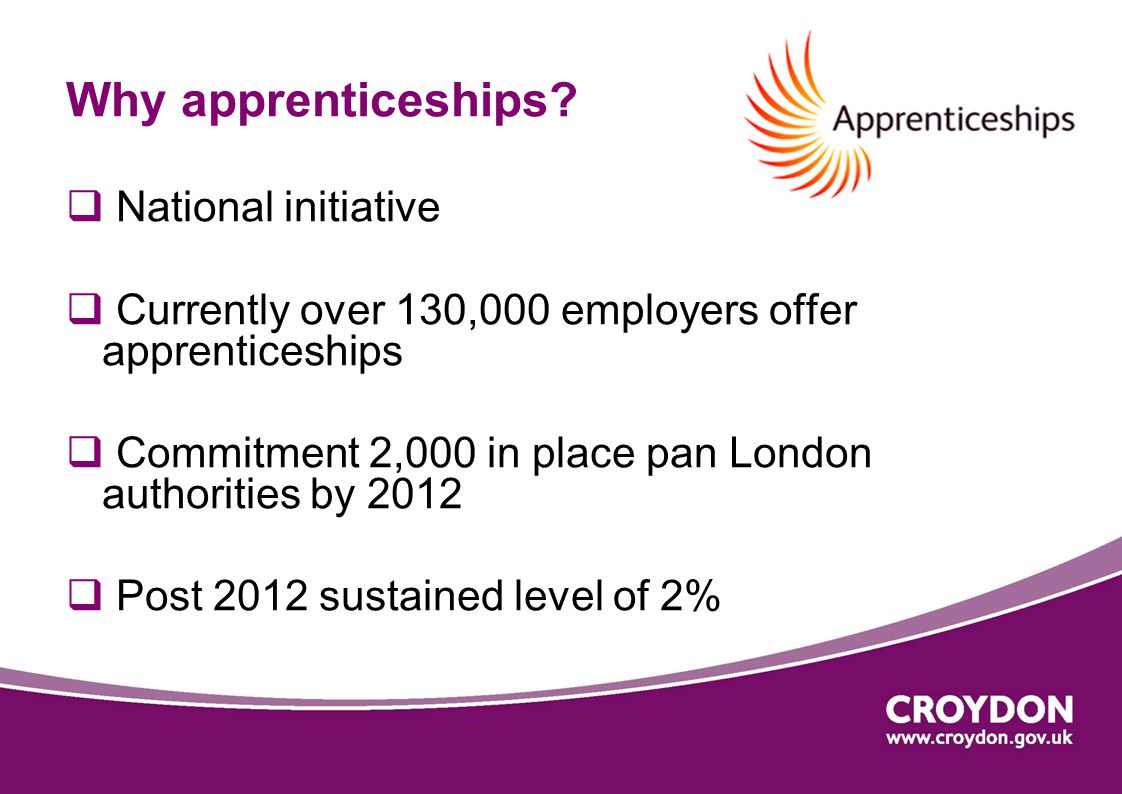 Why apprenticeships.