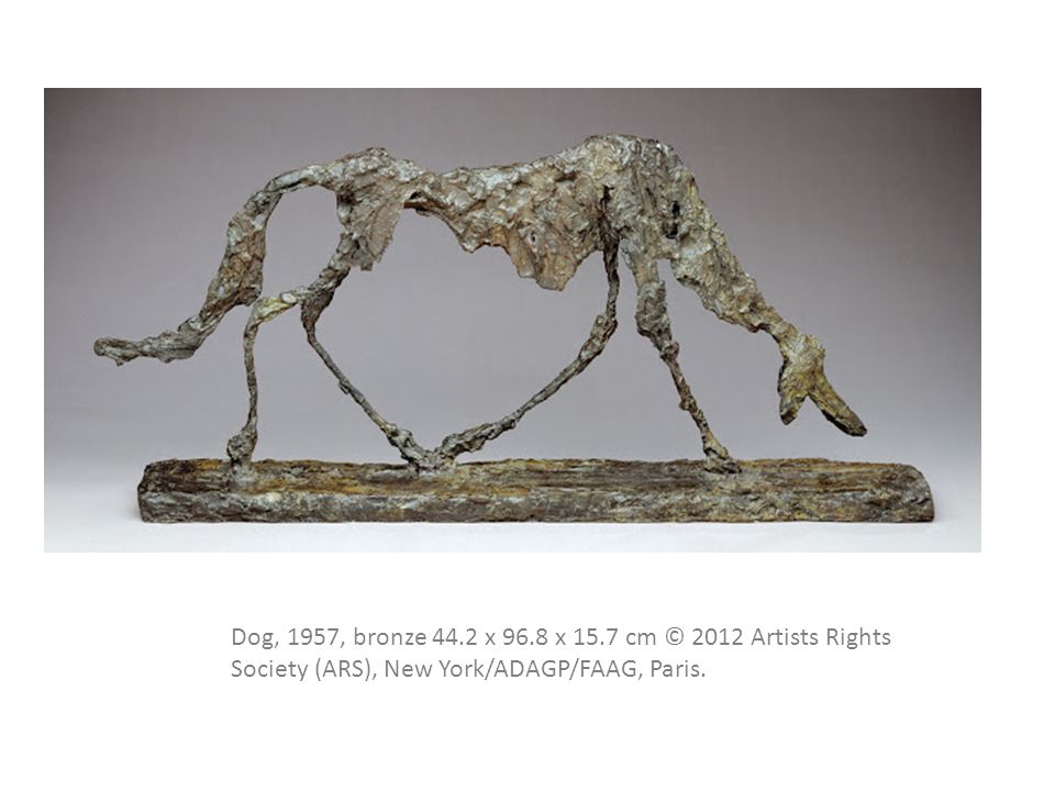 Dog, 1957, bronze 44.2 x 96.8 x 15.7 cm © 2012 Artists Rights Society (ARS), New York/ADAGP/FAAG, Paris.