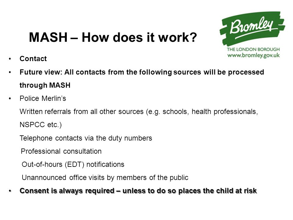 MASH – How does it work.