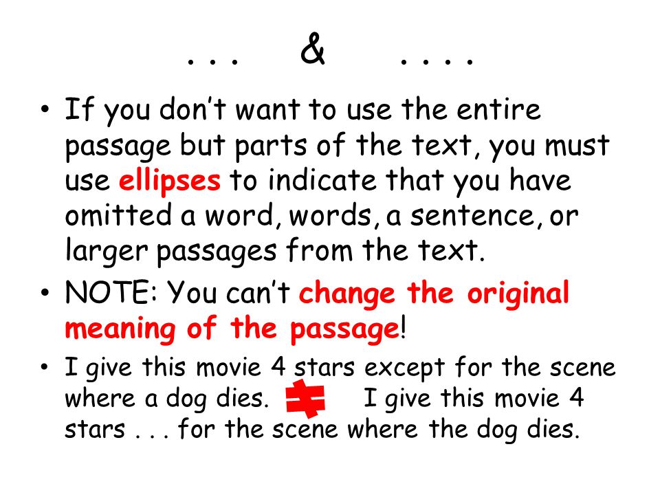 i can use mla format when directly quoting material that is not my ellipsis mla format