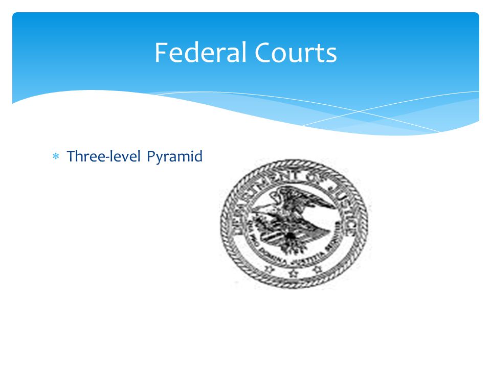 Three-level Pyramid Federal Courts