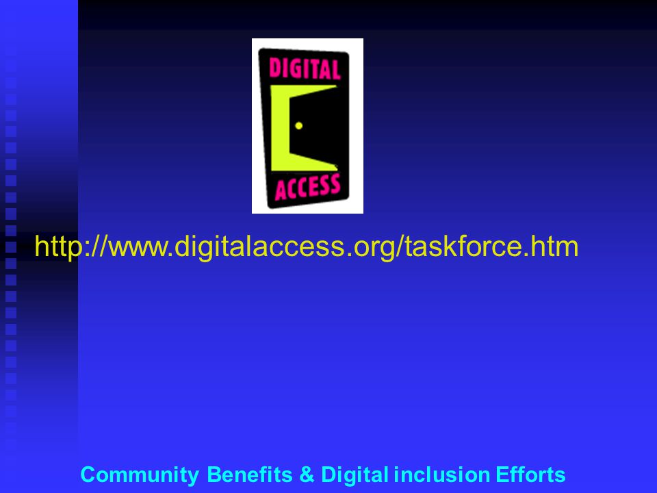 Community Benefits & Digital inclusion Efforts