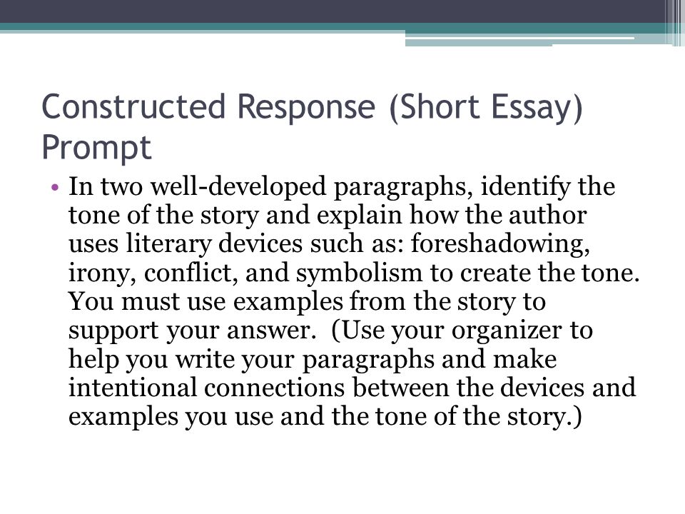 Identify the parts of an essay