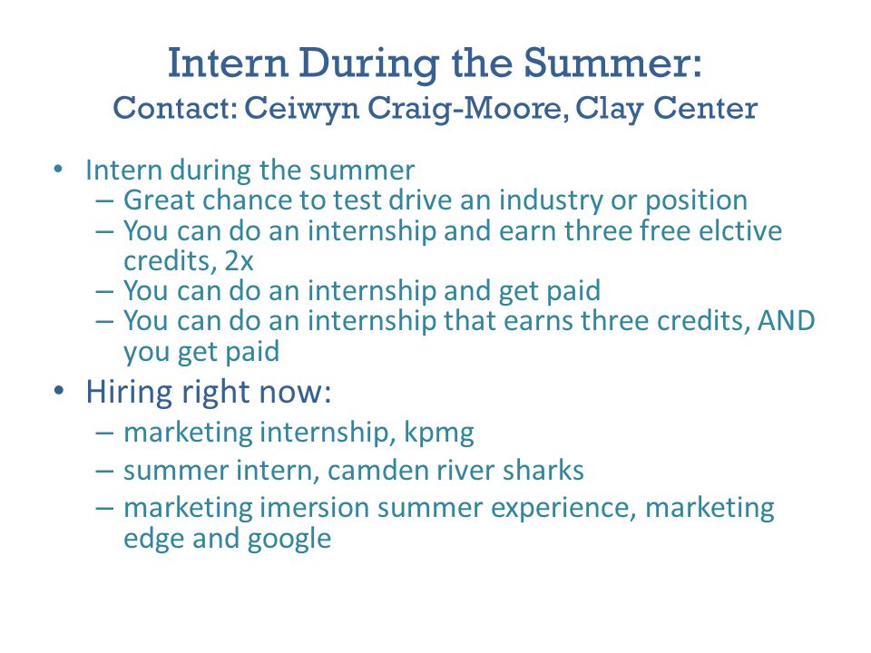 do you get paid for an internship