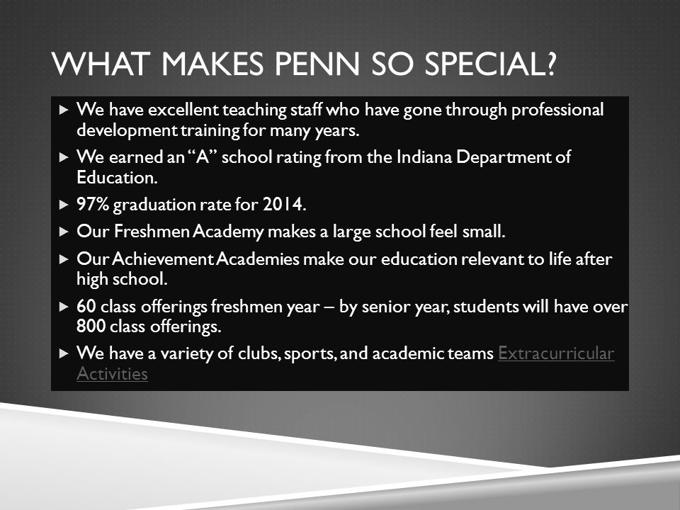WHAT MAKES PENN SO SPECIAL.