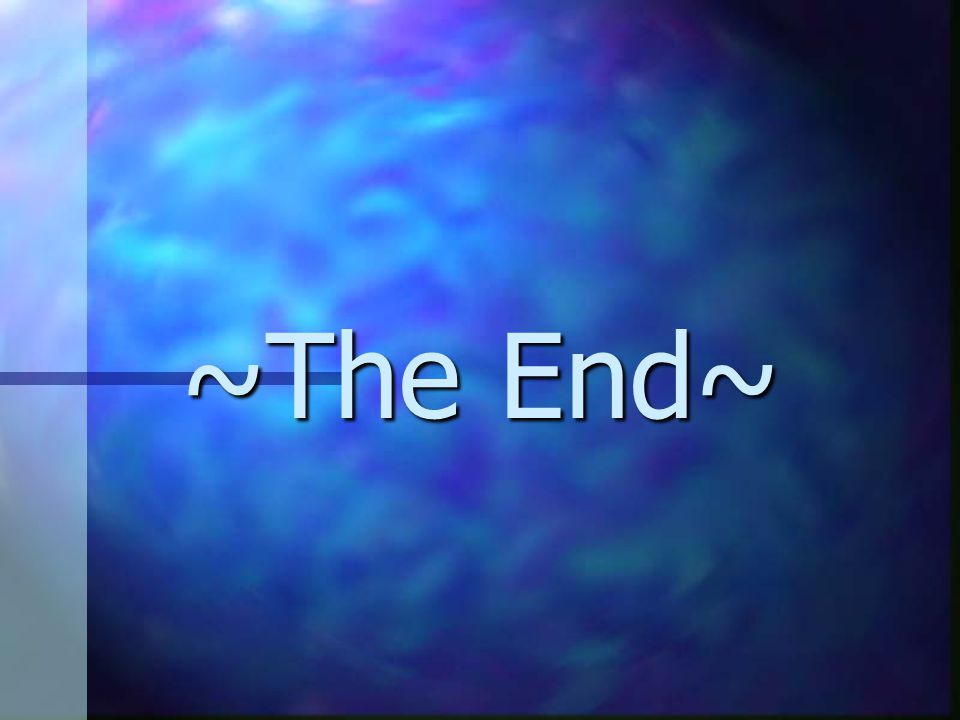 ~The End~