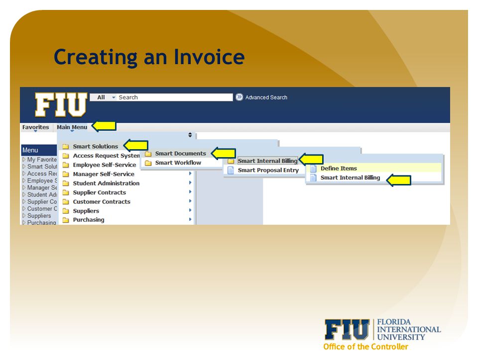 Creating an Invoice