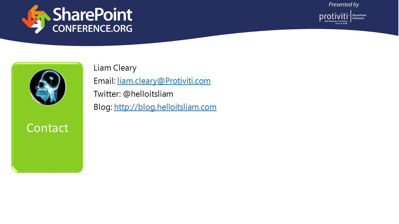 Contact Liam Cleary   Blog: