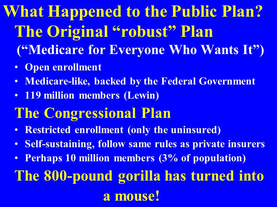 What Happened to the Public Plan.