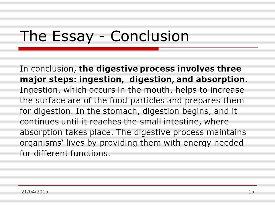 process essay conclusion How to write a process essay: format, structure, outline, topics, examples of a process essay. process essay conclusion How to write a process essay: format, structure, outline, topics, examples of a process essay.