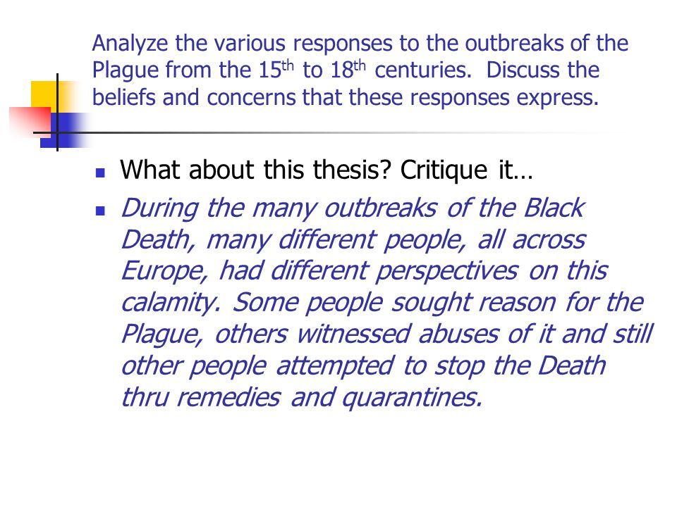 Black Death Essay