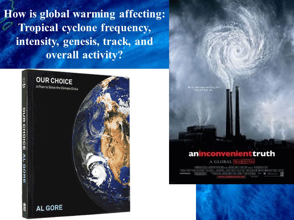 How is global warming affecting: Tropical cyclone frequency, intensity, genesis, track, and overall activity