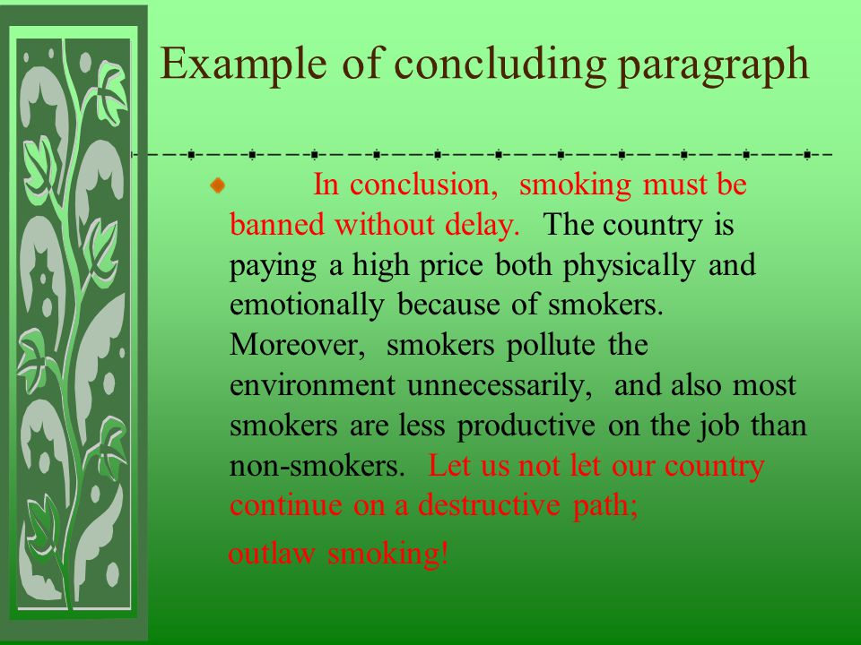 Essay on smokers and nonsmokers