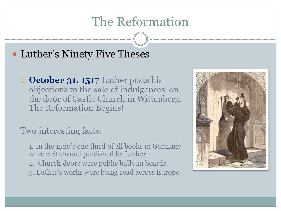 luthers ninety five thesis luthers ninety five thesis