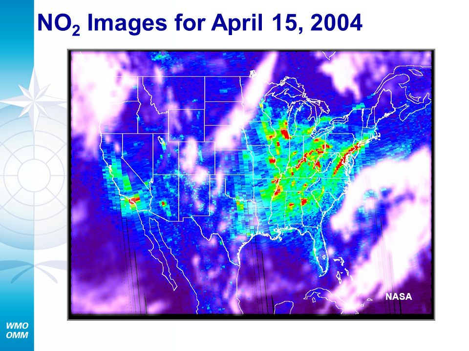 NO 2 Images for April 15, 2004 NASA