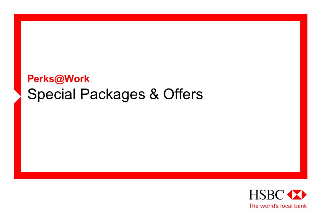 Special Packages & Offers