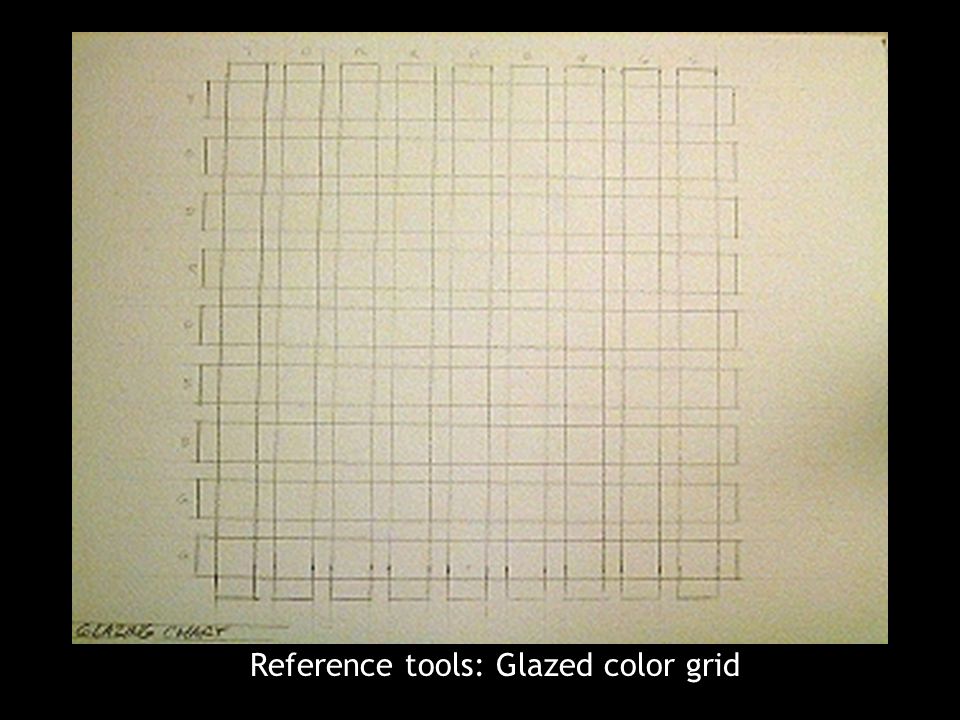 Reference tools: Glazed color grid
