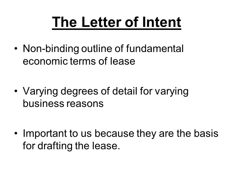 leasing letter