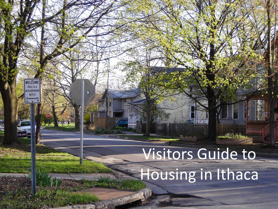 Visitors Guide to Housing in Ithaca