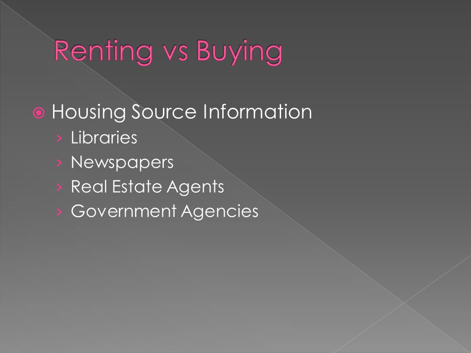  Housing Source Information › Libraries › Newspapers › Real Estate Agents › Government Agencies