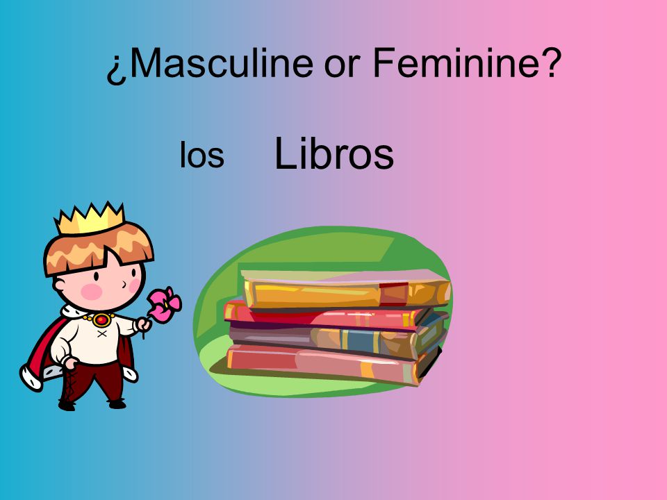 Libros los ¿Masculine or Feminine