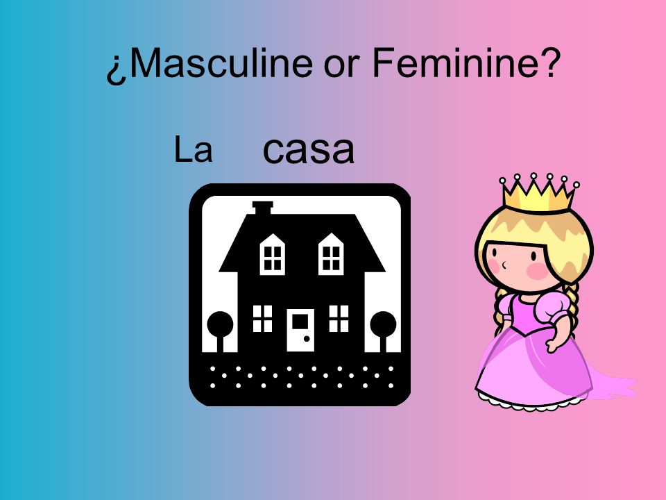 ¿Masculine or Feminine casa La