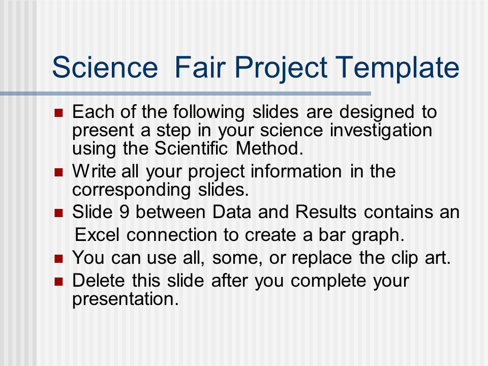 How to write a science fair project conclusion