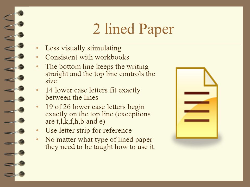 Big lined paper