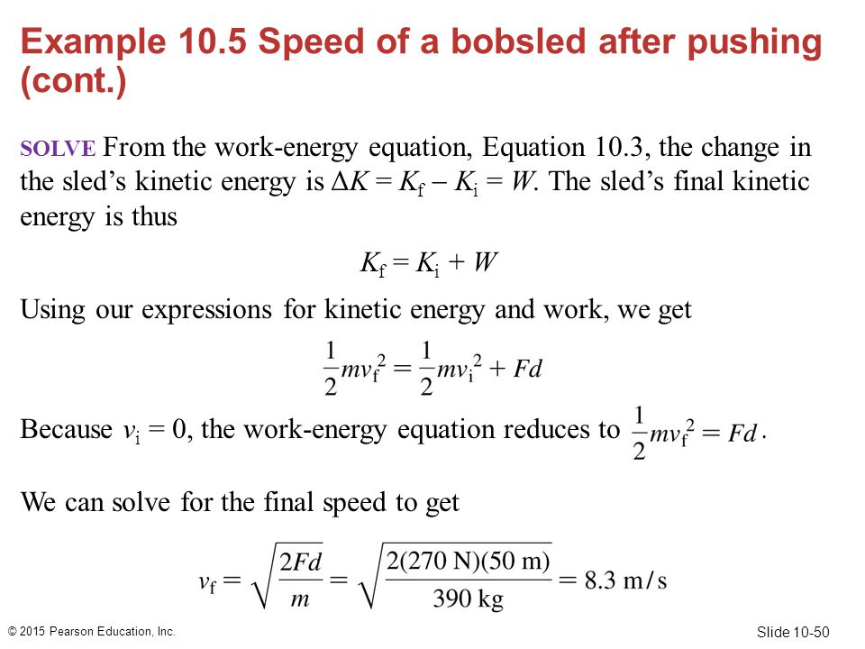Change In Kinetic Energy Equation Change In Kinetic Energy Equation Solve From The Work