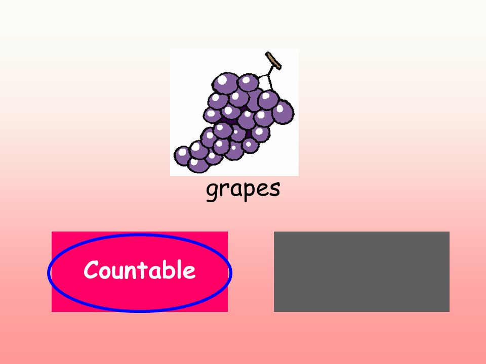grapes UncountableCountable