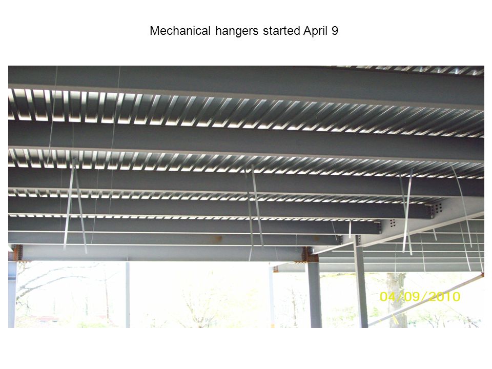 Mechanical hangers started April 9