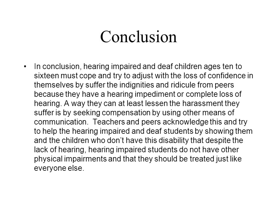 deaf impaired