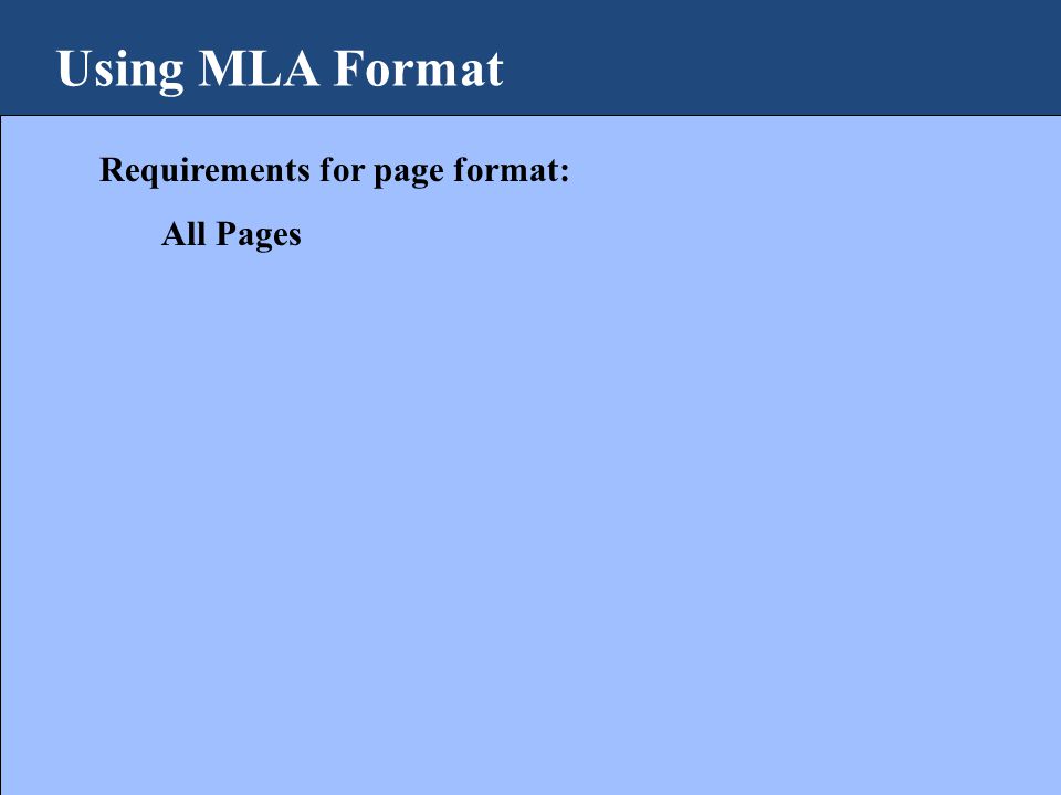 mla format in pages