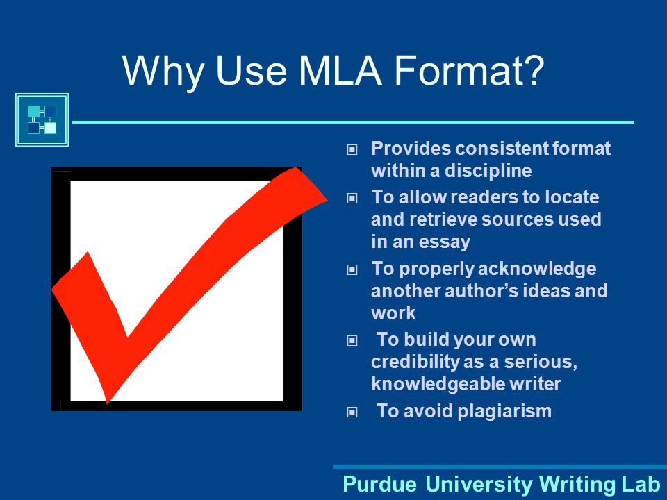 why is mla format used why is mla format used