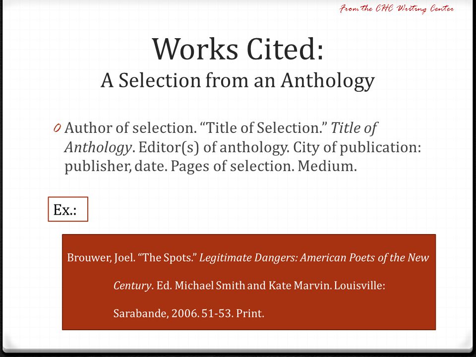 research paper from anthology research paper from anthology