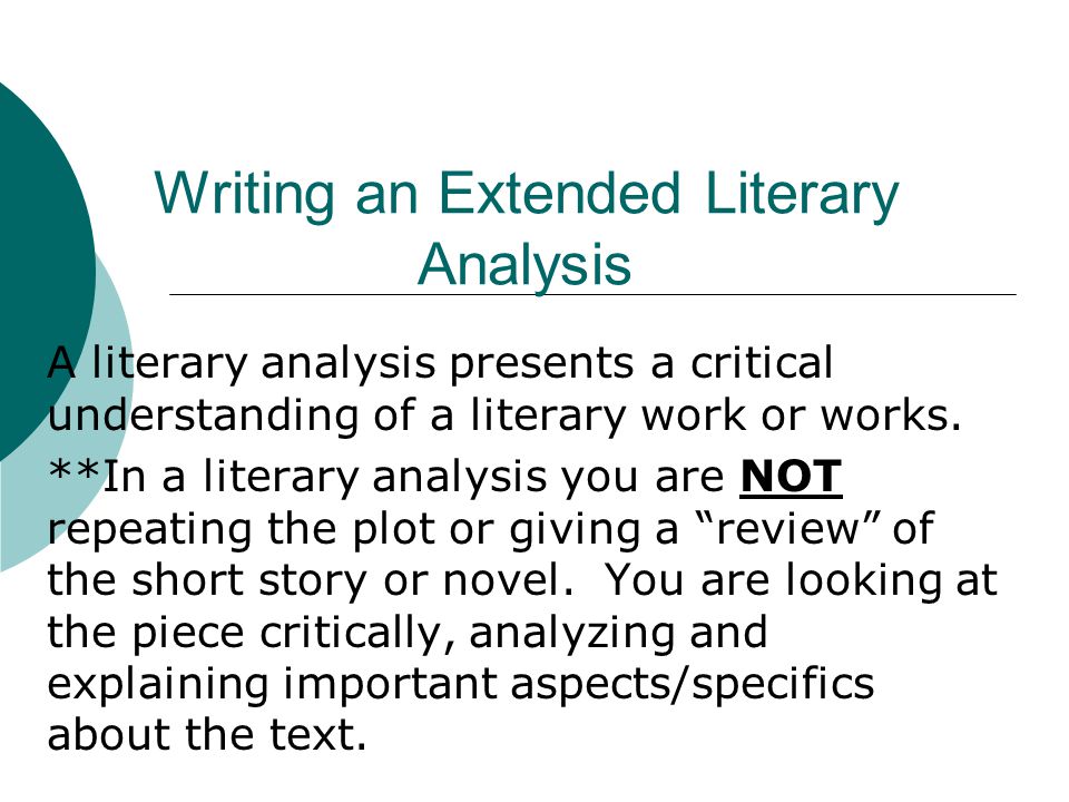 Examples Of Literary Analysis Essays