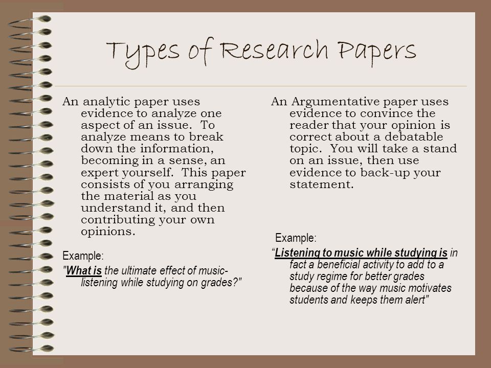 two types research papers two types research papers