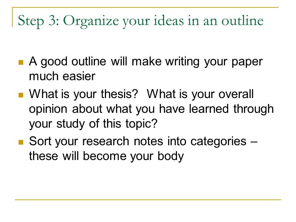 writing an outline for an english paper writing an outline for an english paper