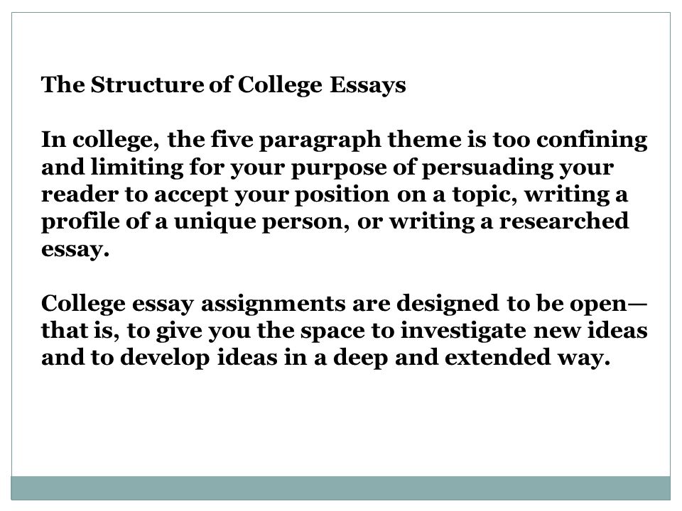 ideas for college essays